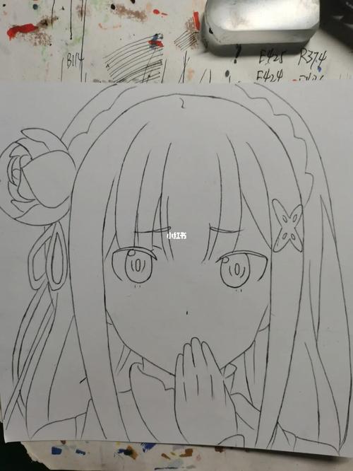 画个艾米莉亚_手绘_动漫_绘画_马克笔_马克笔手绘_兴趣爱好_绘画