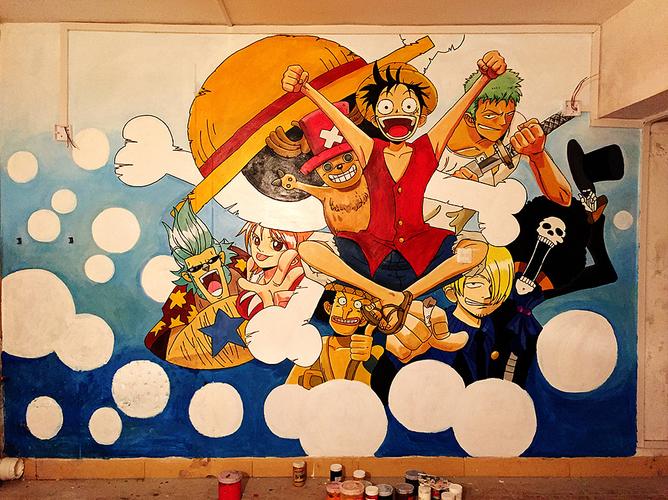 海贼王系列室内墙绘
