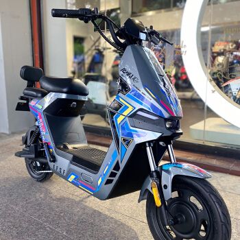 小牛u电动车贴纸fo个性创意高达机动战士f0摩托车改装划痕遮挡fo灰色