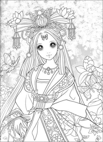 宝宝涂色,word文档可直接打印,都是美美的公主呦!