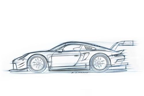 竞速版的保时捷911 rsr是在原车的基础上加装了赛道套件,这样就是使