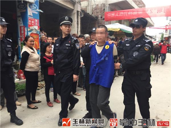 陆川乌石镇月垌21蒙面持刀伤人案告破