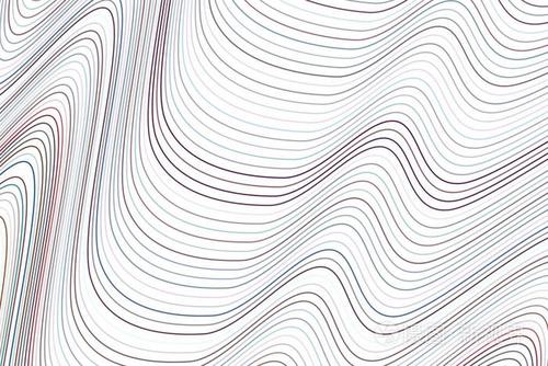 线条形状,曲线波形,抽象几何背景图案.矢量插图图形