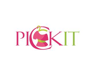 pickit服装店logo