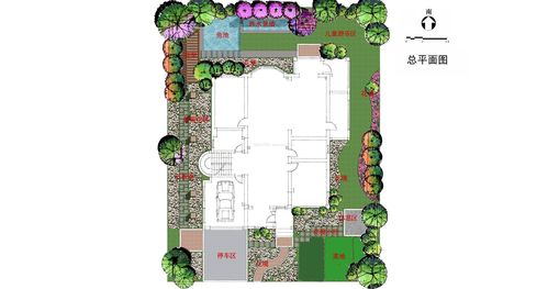 高档别墅景观平面图设计