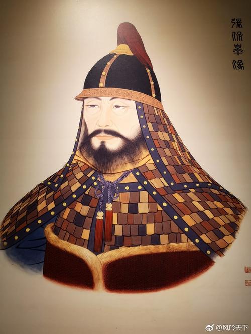 张保皋传记馆内矗立着8米高,雄壮威武的张保皋铜像