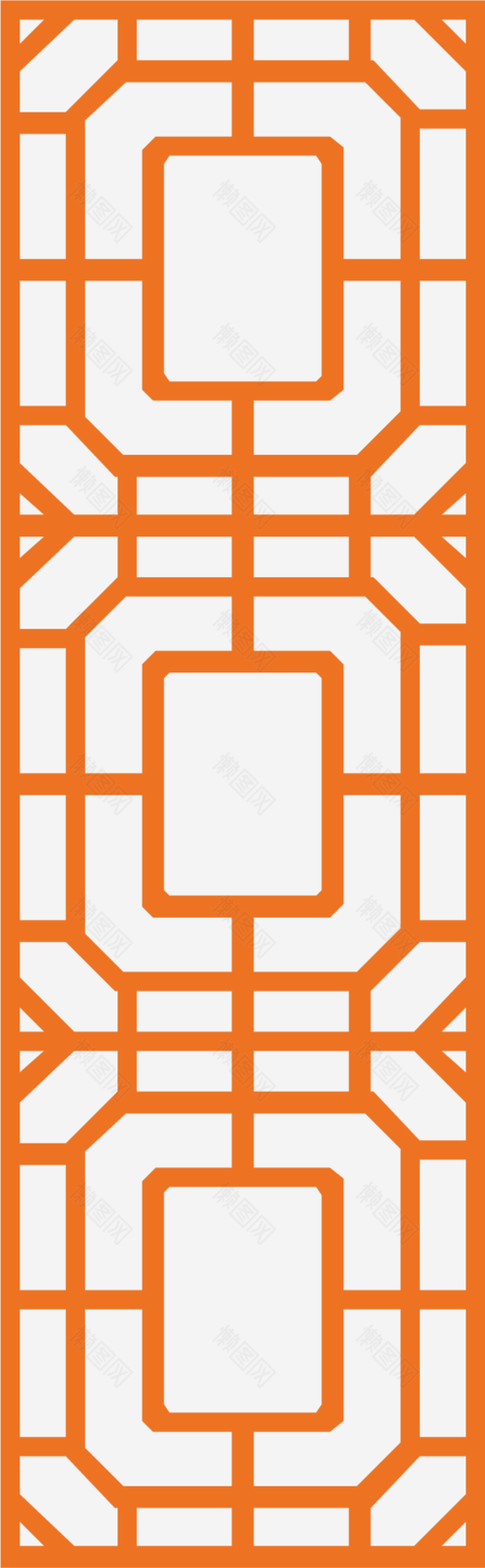 中式的窗格中式边框