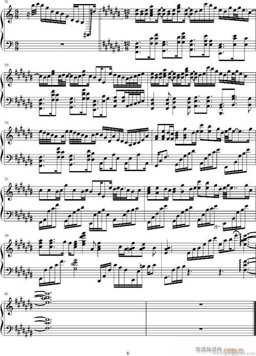 纯白(钢琴谱)6