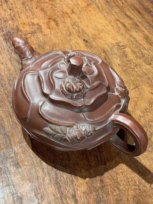 风卷葵式紫砂壶陈鸣远款顺丰包邮