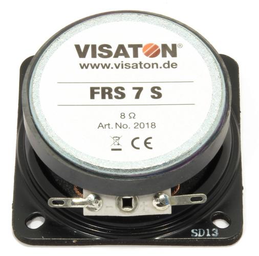 visaton frs 7 s - 8 ohm | loudspeaker database