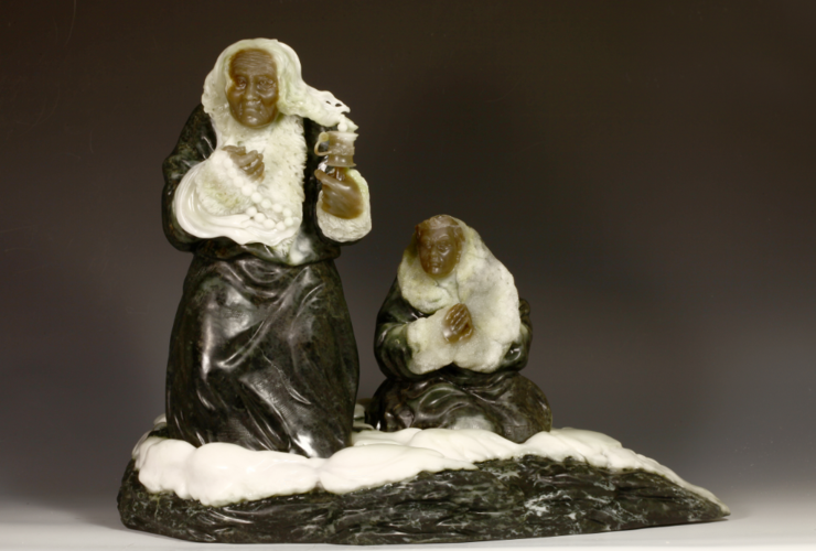 张克钊独山玉人物系列作品《心路》