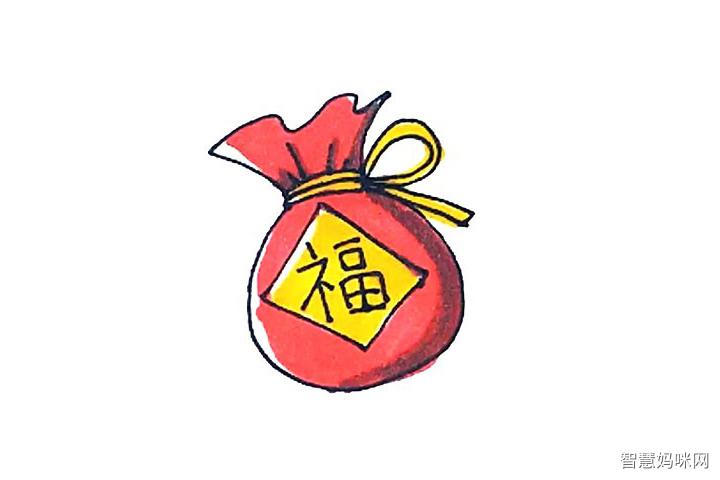 福袋简笔画教程