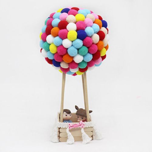 雪糕棒diy热气球冰糕棍木模型亲子活动幼儿园儿童手工