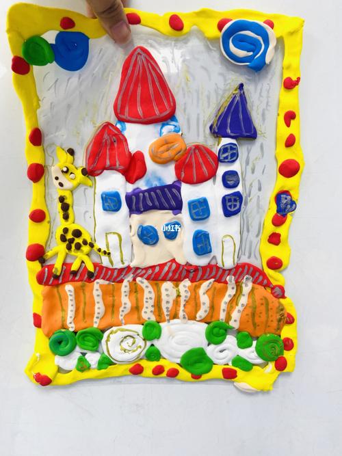 大班至一年级粘土画_粘土_城堡_迷你_兴趣爱好_手工