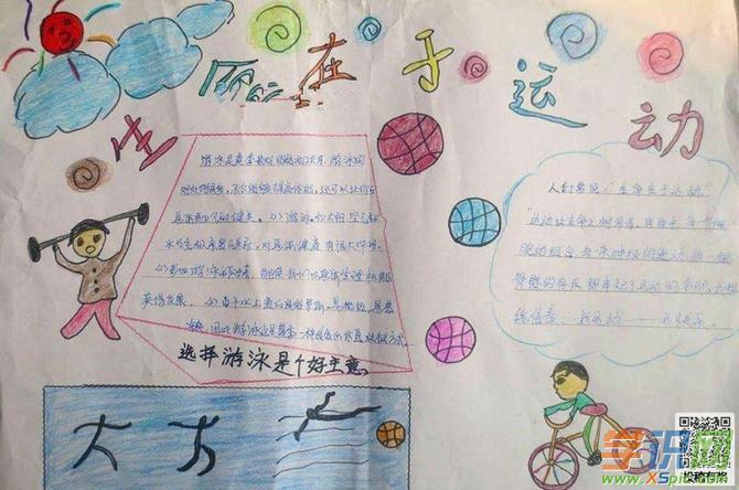 收藏案例 运动健身强身,卫生与健体的手抄报,小学生体育运动手抄报-健