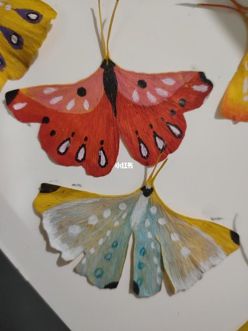 银杏叶手工 银杏叶树叶画_手工制作_秋天去哪玩_我的手工日常_兴趣