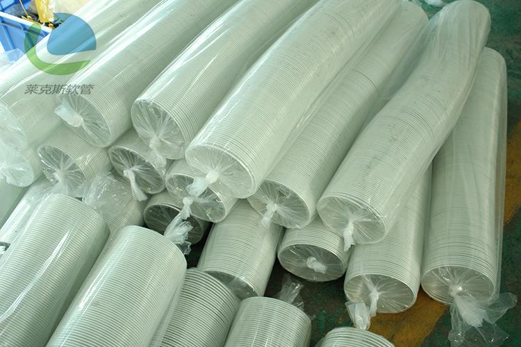 厂家直销pvc透明钢丝软管 吸尘软管 木机械通风吸尘管