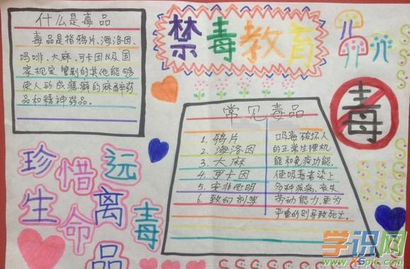 禁毒手抄报能看清楚字_禁毒手抄报内容资料