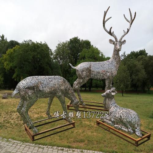 不锈钢鹿 优质不锈钢鹿雕塑厂家 不锈钢鹿价格 不锈钢
