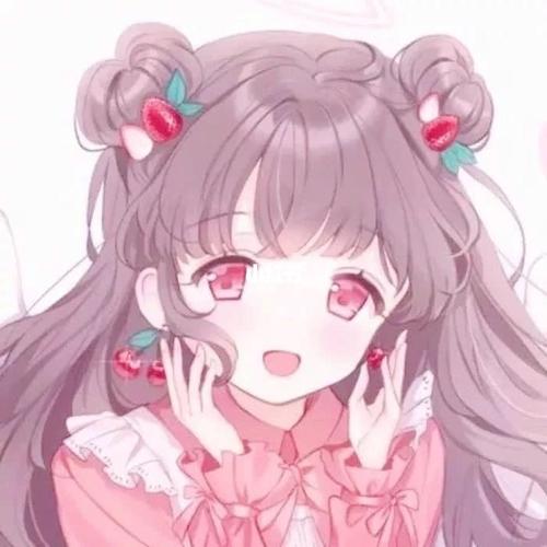 粉色女生系列可爱头像_头像_红豆怎么样_素材_头像