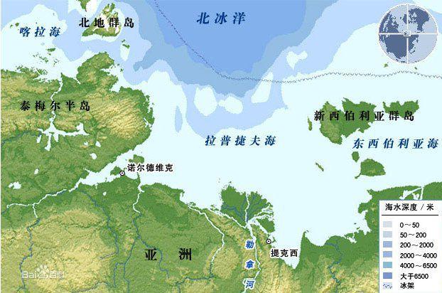 位于西伯利亚沿岸的泰穆尔(taymyr)半岛,北地群岛(severnaya zemlya)