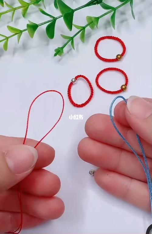 网红款无痕戒指编织教程_戒指_教程_编织_编绳_手工制作_手工编绳