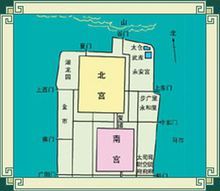 历史沿革:东汉洛阳的皇宫分为南,北两宫.