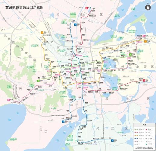 苏州轨道交通线网示意图(最新)