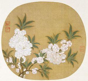 信息/宋扇面画碧桃图 编辑 名称:《宋扇面画碧桃图》  类别:中国古画