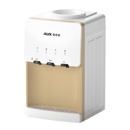 奥克斯台式饮水机小型家用制冷制热迷你桌面办公室智能全自动童锁视频