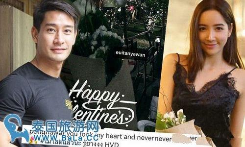 泰星pong情人节公布22岁名媛小女友 和前女友kaew复合无果