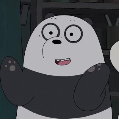 咱们裸熊胖达情侣头像