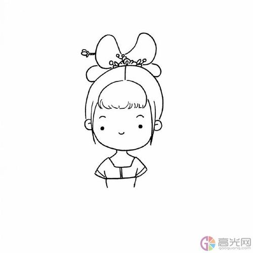 汉服女孩简笔画步骤图汉服女孩简笔画画法步骤