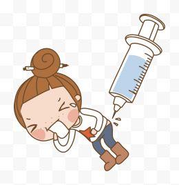 打针卡通人物图标