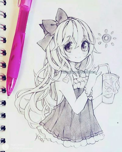 马克笔 动漫 手绘 少女 头像 壁纸 黑白 插… - 堆糖,美图壁纸兴趣