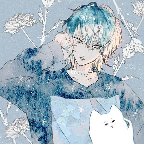 蓝色系男生头像|深海陷落  鲸93_蓝色系_头像分享_素材_头像