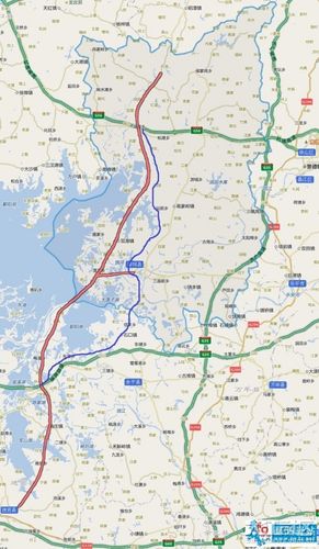环鄱阳湖旅游公路规划图
