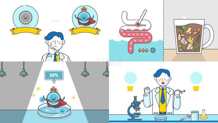 研发mg动画药品企业宣传片中药制药企业宣传片卡通动漫flash人参灵芝