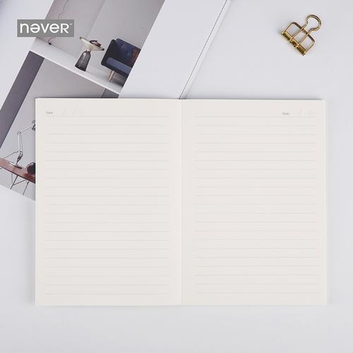 手账本米白划线内页本笔记本计划本包邮 a5 品牌手账原创定页 never