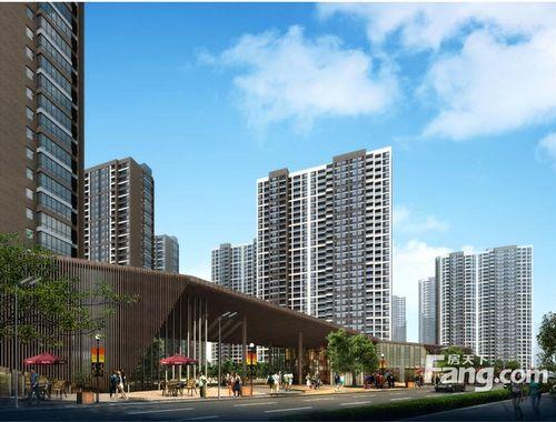 绿洲白马公馆效果图入口透视效果图