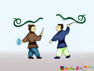 蛇的简笔画:画蛇添足