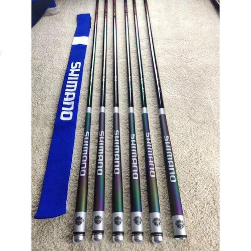 富士画虎黑坑鱼竿手竿9.5h钓竿19超硬调飞鱼罗非竿台钓竿 视频