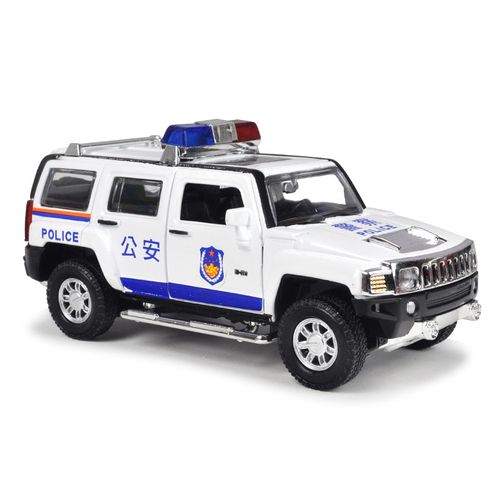 仿真合金警车消防车汽车模型儿童儿童玩具玩具车特警回力车模