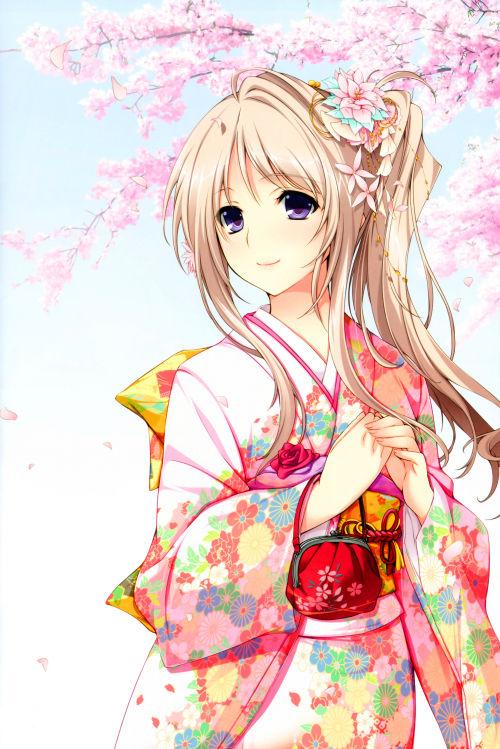 谁有这张图片的原图啊,和樱花和服有关,请诸位大神帮忙!