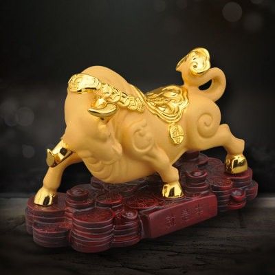 属牛微信好运招财,85年属牛微信头像招财 2021年属牛招财金牛车载牛年沙金牛车内饰m品车汽车摆件男高端大