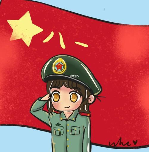 八一建军节手绘_手绘_八一建军节_文化_绘画