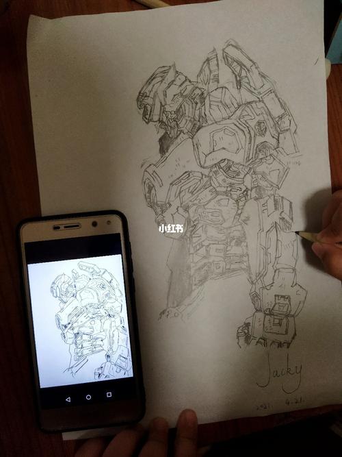 8岁jacky～小白画"复仇流浪者"_电影_文化_绘画