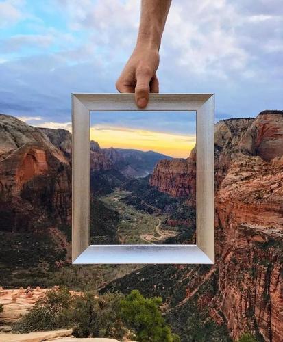 非常有意思的"错位拍照",你学会了,估计再也不想摆剪刀手了!