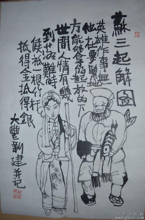 朱新建水墨画人物
