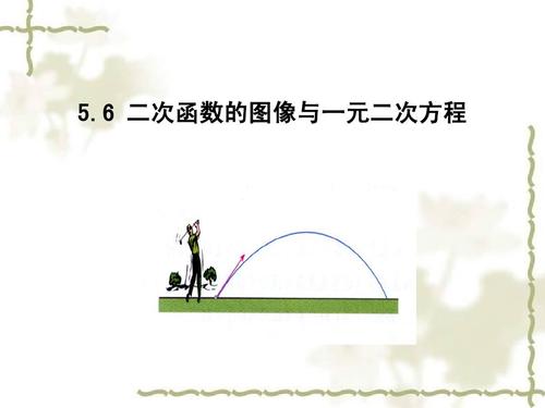 6二次函数的图像与一元二次方程ppt